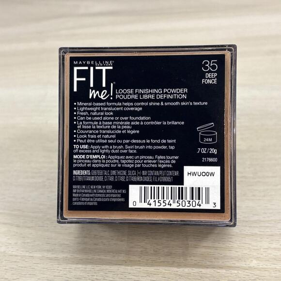 2- Maybelline Fit Me Loose Finishing Powder #35 DEEP 0.7 Oz. (WYZ) - Picture 4 of 4